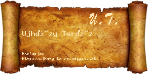 Ujházy Teréz névjegykártya