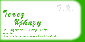 terez ujhazy business card