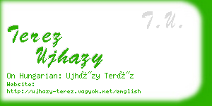 terez ujhazy business card